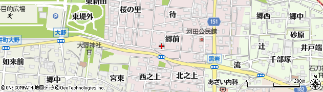 愛知県一宮市浅井町河田郷前35周辺の地図