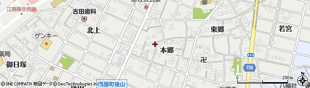 愛知県江南市勝佐町本郷61周辺の地図
