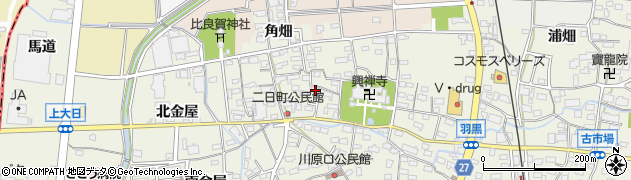 愛知県犬山市羽黒二日町64周辺の地図