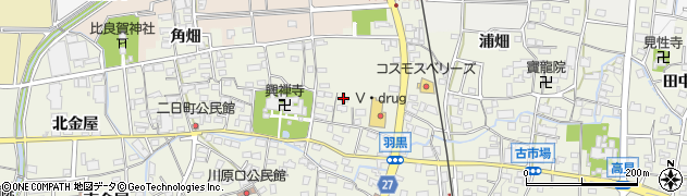 愛知県犬山市羽黒城屋敷29周辺の地図