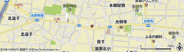 愛知県一宮市光明寺山屋敷4周辺の地図