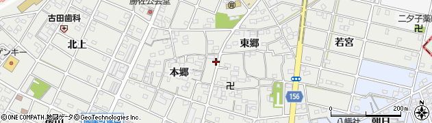 愛知県江南市勝佐町本郷124周辺の地図