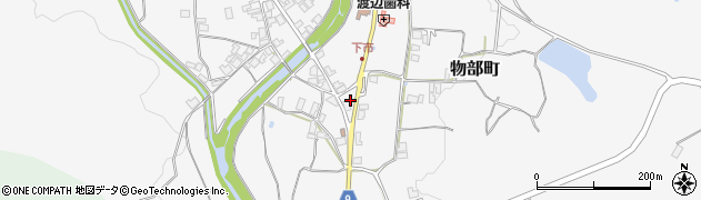 京都府綾部市物部町六地蔵周辺の地図