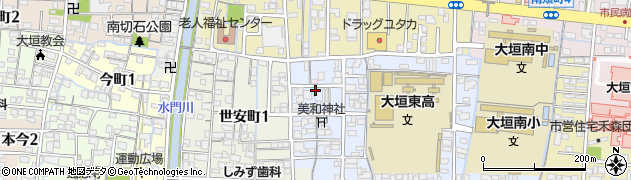 岐阜県大垣市美和町1745周辺の地図