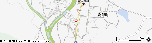 京都府綾部市物部町（六地蔵）周辺の地図
