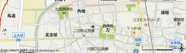 愛知県犬山市羽黒二日町79周辺の地図