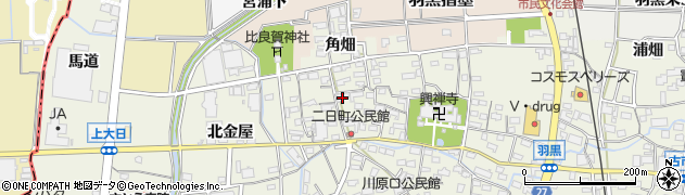 愛知県犬山市羽黒二日町56周辺の地図