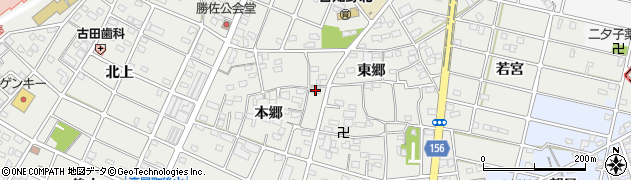 愛知県江南市勝佐町本郷121周辺の地図