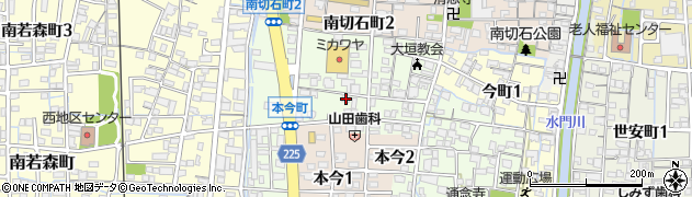岐阜県大垣市本今町386周辺の地図