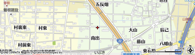 愛知県一宮市更屋敷南出11周辺の地図