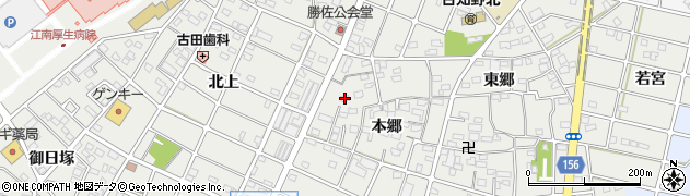 愛知県江南市勝佐町本郷14周辺の地図