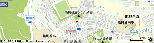 神奈川県横浜市金沢区能見台周辺の地図
