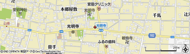 愛知県一宮市光明寺天王裏174周辺の地図