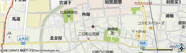 愛知県犬山市羽黒二日町53周辺の地図