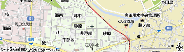 愛知県一宮市浅井町黒岩郷中46周辺の地図