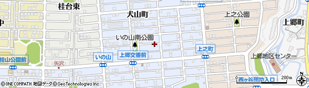 神奈川県横浜市栄区犬山町周辺の地図