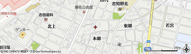愛知県江南市勝佐町本郷96周辺の地図