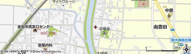 神奈川県平塚市豊田平等寺周辺の地図