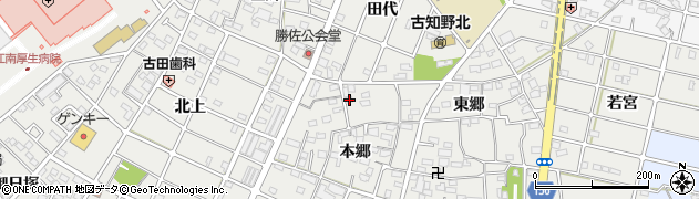 愛知県江南市勝佐町本郷68周辺の地図