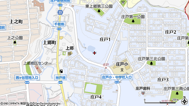 〒247-0022 神奈川県横浜市栄区庄戸の地図