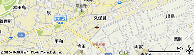 愛知県江南市宮田町久保見78周辺の地図