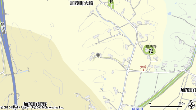 〒699-1125 島根県雲南市加茂町大崎の地図