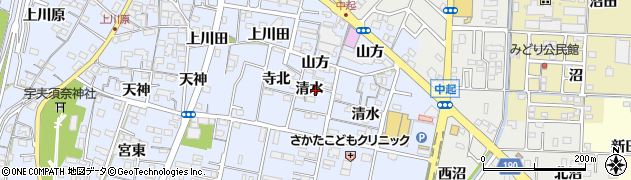 愛知県一宮市木曽川町里小牧寺北147周辺の地図