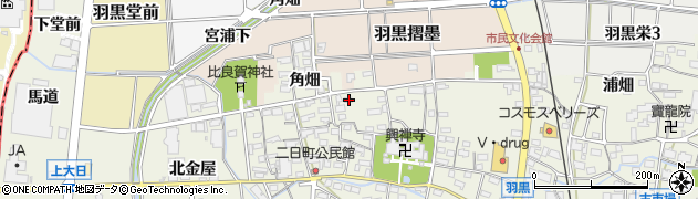 愛知県犬山市羽黒二日町72周辺の地図
