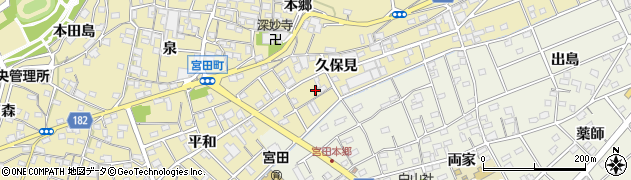 愛知県江南市宮田町久保見69周辺の地図
