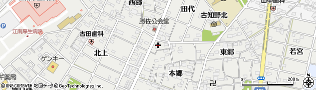 愛知県江南市勝佐町本郷1周辺の地図