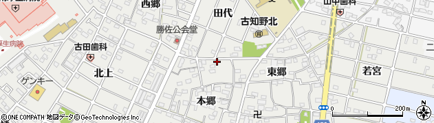 愛知県江南市勝佐町本郷71周辺の地図