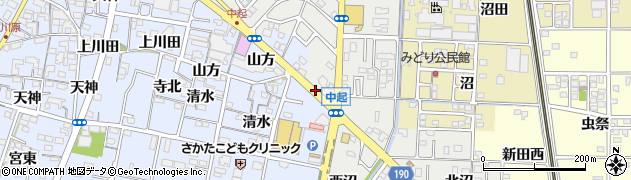 愛知県一宮市北方町中島（据鉢）周辺の地図