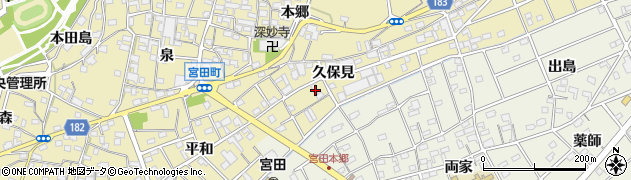 愛知県江南市宮田町久保見67周辺の地図