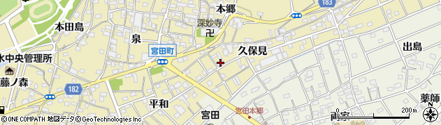 愛知県江南市宮田町久保見30周辺の地図