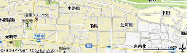 愛知県一宮市光明寺（千馬）周辺の地図