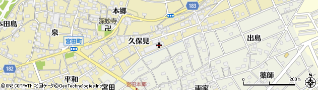 愛知県江南市宮田町久保見163周辺の地図
