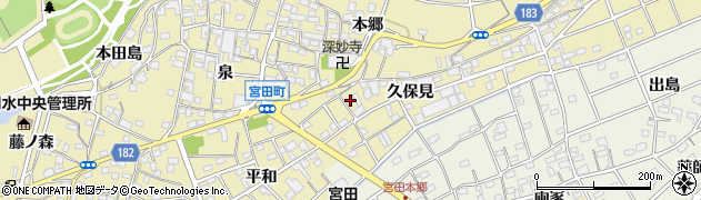 愛知県江南市宮田町久保見31周辺の地図