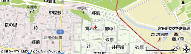 愛知県一宮市浅井町黒岩郷西11周辺の地図