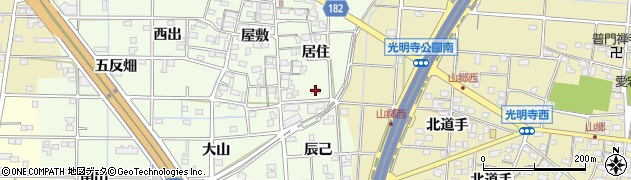 愛知県一宮市更屋敷居住29周辺の地図