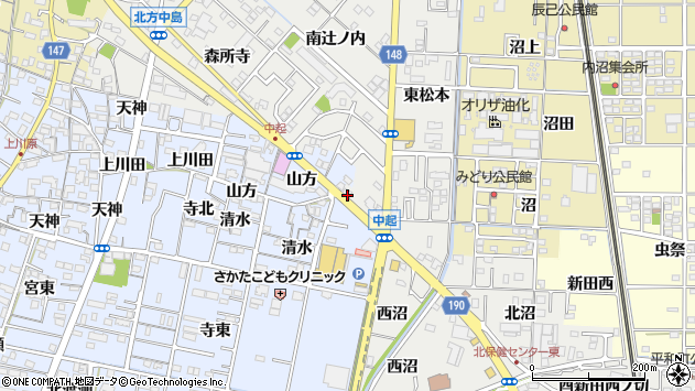〒493-8003 愛知県一宮市北方町中島の地図