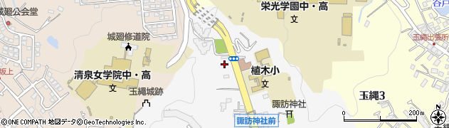 神奈川県鎌倉市植木25周辺の地図