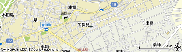 愛知県江南市宮田町久保見160周辺の地図