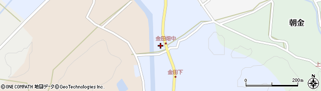 鳥取県西伯郡南部町金田255周辺の地図