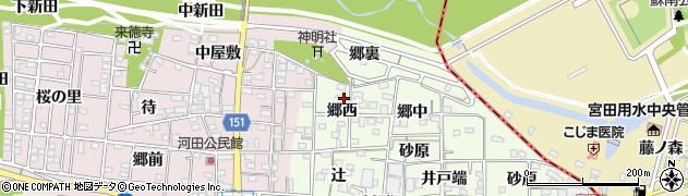 愛知県一宮市浅井町黒岩郷西3周辺の地図