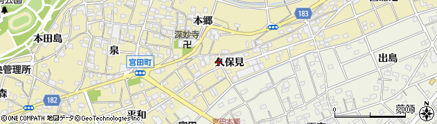 愛知県江南市宮田町久保見44周辺の地図