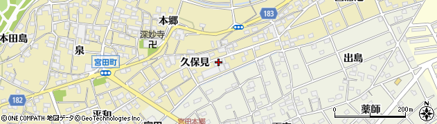 愛知県江南市宮田町久保見161周辺の地図