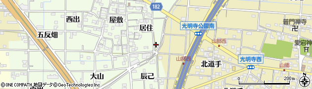 愛知県一宮市更屋敷居住17周辺の地図