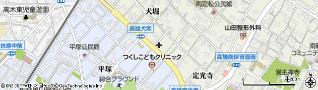 愛知県丹羽郡扶桑町高雄犬堀192周辺の地図