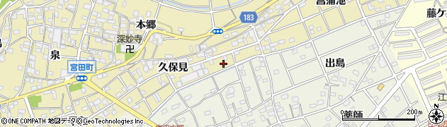 愛知県江南市宮田町久保見175周辺の地図