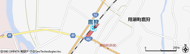 鷹狩駅周辺の地図